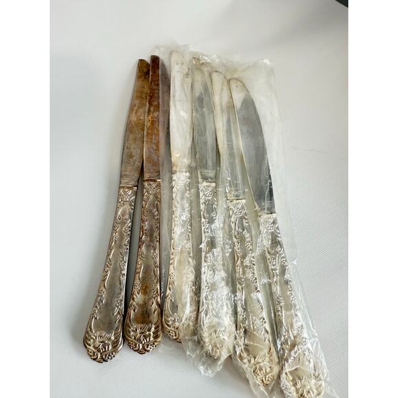 19 Piece Silverplate William Rogers & Son Flatware Set New Vintage Some Wrapped - Picture 5 of 6